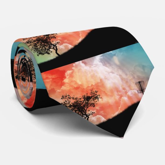 Band op een heuvel stropdas (Opgerold)