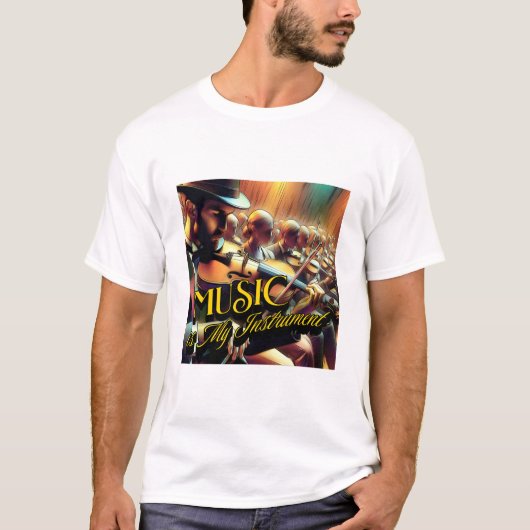 Band & orchestra Music is my instrument T-shirt (Voorkant)