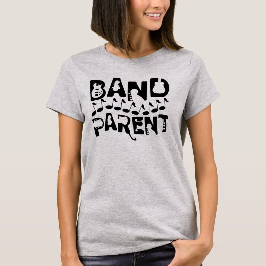 Band Ouder Muzieknoten T-shirt (Voorkant)