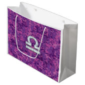 Band over Fuchsia Digital Camo Large Cadeautasje (Voorkant Gekanteld)