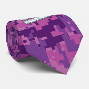 Band over Fuchsia Digital Camo Stropdas