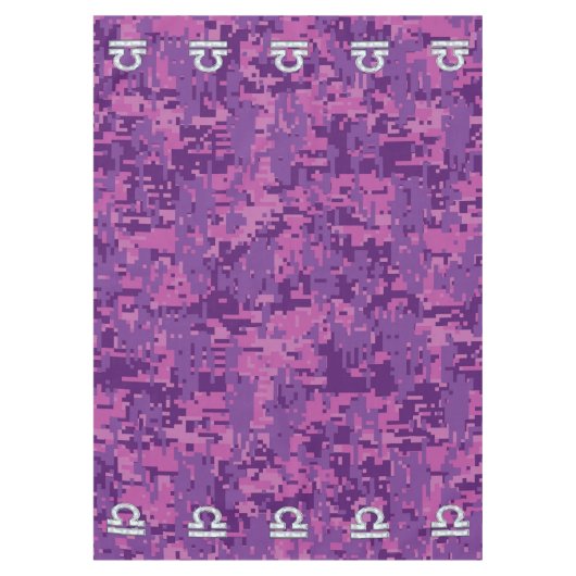 Band over Fuchsia Digital Camo Tafelkleed (Voorkant)