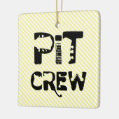 Band Pit Crew Muzikale Tekst Keramisch Ornament (Links)