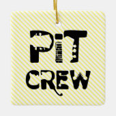 Band Pit Crew Muzikale Tekst Keramisch Ornament (Voorkant)