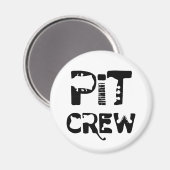 Band Pit Crew Muzikale Tekst Magneet (Voorkant / Achterkant)