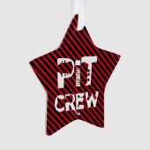 Band Pit Crew Muzikale Tekst Ornament (voorkant)