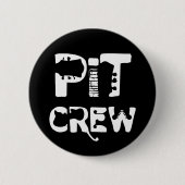 Band Pit Crew Muzikale Tekst Ronde Button 5,7 Cm (Voorkant)