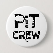 Band Pit Crew Muzikale Tekst Ronde Button 7,6 Cm (Voorkant)