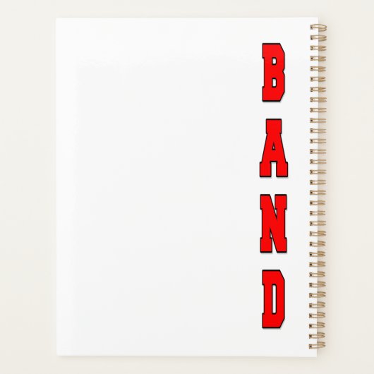 Band Planner (Achterkant)