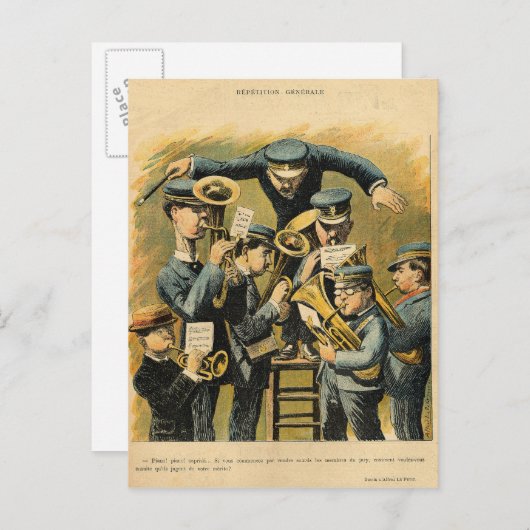 Band-repetitie Briefkaart (Voorkant / Achterkant)