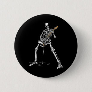 Band Rock and Roll gitaren voor Men Band T-shirt Ronde Button 5,7 Cm