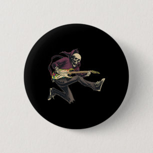 Band Rock and Roll Guitars voor Men Band T-shirt 1 Ronde Button 5,7 Cm