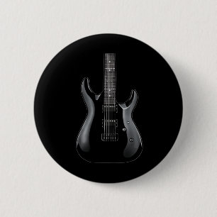 Band Rock and Roll Guitars voor Men Band T-shirt 1 Ronde Button 5,7 Cm