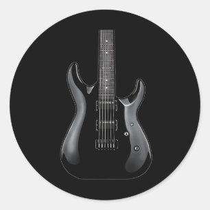 Band Rock and Roll Guitars voor Men Band T-shirt 1 Ronde Sticker