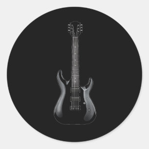 Band Rock and Roll Guitars voor Men Band T-shirt 1 Ronde Sticker