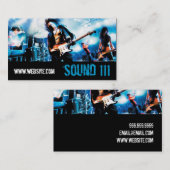 Band Rock Singers Performance Entertainment cool Visitekaartje (Voorkant / Achterkant)