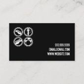 Band Rock Singers Performance Entertainment cool Visitekaartje (Achterkant)