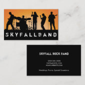 Band, rock, Singers Performance Entertainment Visitekaartje (Voorkant / Achterkant)