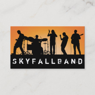Band, rock, Singers Performance Entertainment Visitekaartje