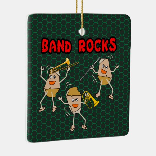Band Rocks Keramisch Ornament (Rechts)