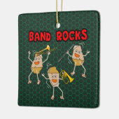 Band Rocks Keramisch Ornament (Links)