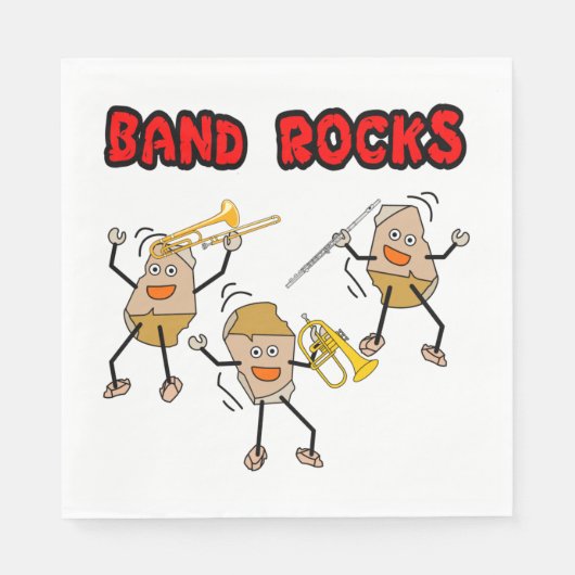 Band Rocks Servet (Voorkant)