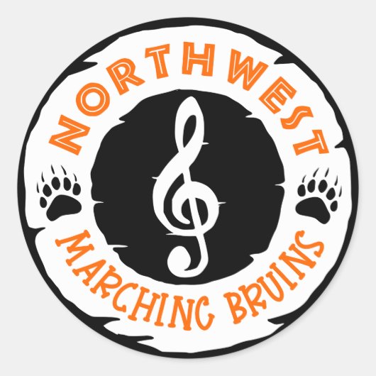 band ronde sticker (Voorkant)