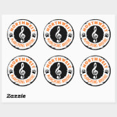 band ronde sticker (Vel)