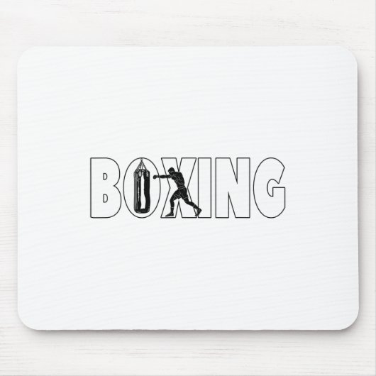 Band Sandbag Boxer voor mannelijke jongens Muismat (Voorkant)