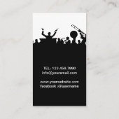 Band Silhouette Visitekaartje (Achterkant)