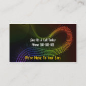 Band Singer Visitekaartje (Achterkant)