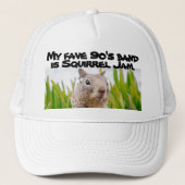 Band Squirrel Jam Music Fan Fun van favoriete 90 Trucker Pet (Voorkant)