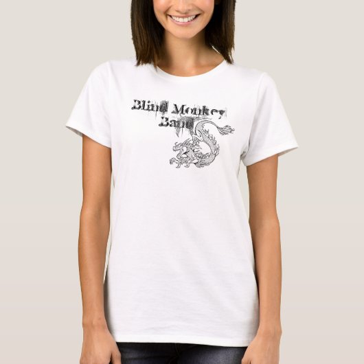 Band T-Shirt voor zwarte aap (Voorkant)