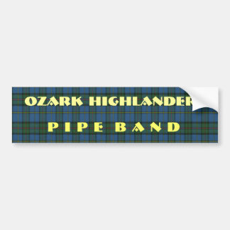Band Tartan en tekst Bumpersticker