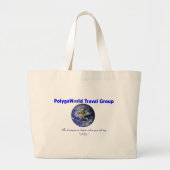 Band-tas van de Polygaworld Travel Group Grote Tote Bag (Voorkant)