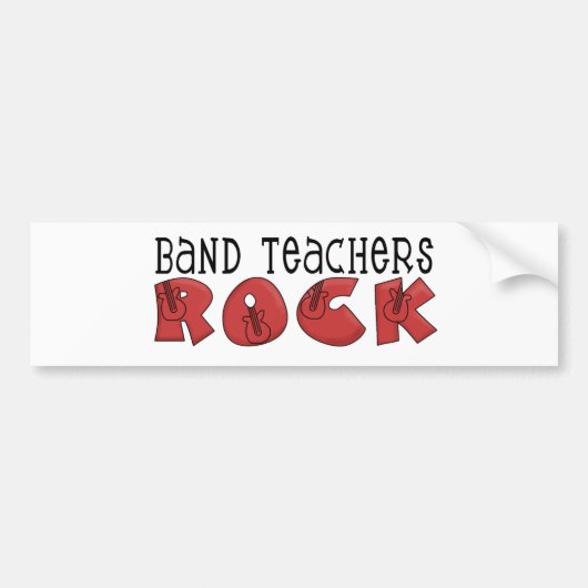 Band Teachers Rock Bumpersticker (Voorkant)