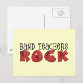 Band Teachers Rock Tshirts and Gifts Briefkaart (Voorkant / Achterkant)