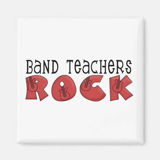 Band Teachers Rock Tshirts and Gifts Magneet (Voorkant)