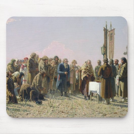 Band tijdens de droogte, 1880 muismat (Voorkant)