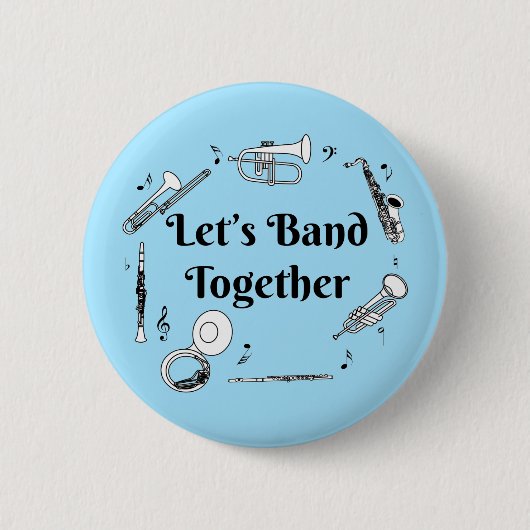 Band Together Ronde Button 5,7 Cm (Voorkant)