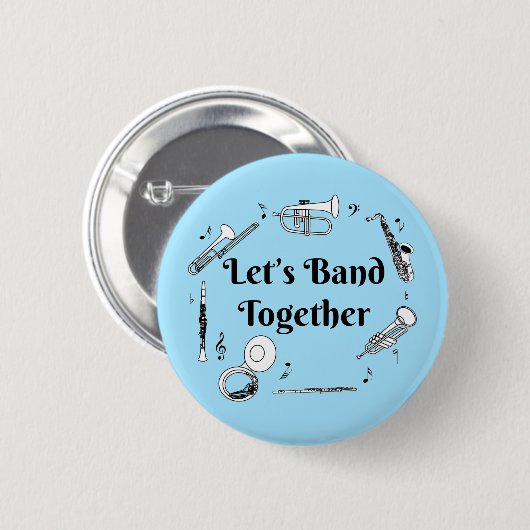 Band Together Ronde Button 5,7 Cm (Voorkant /achterkant)