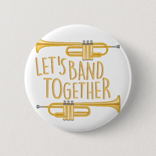 Band Together Ronde Button 5,7 Cm (Voorkant)