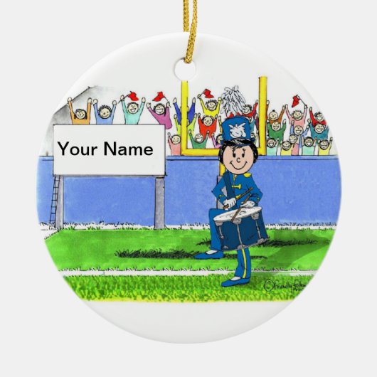 Band, trommelsnare - Vrouw Keramisch Ornament (Voorkant)