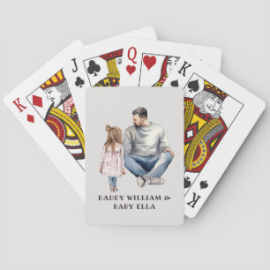 Band tussen vader en dochter (4) pokerkaarten