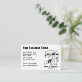 Band & Uitlaat Fitters Cartoon Visitekaartje (Staand voorkant)