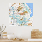 Band van broers met verlengde kaart 32x32in poster (Keuken)