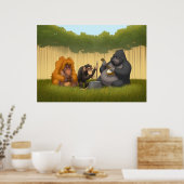Band van de Apes-Poster Poster (Keuken)