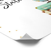 Band van de balie van het tankstation Reiziger Mis Poster (Hoek)