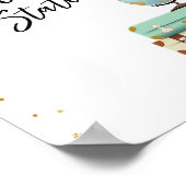 Band van de balie van het tankstation Reiziger Mis Poster (Hoek)