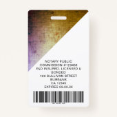 Band van de Band van de Foto van de Werknemer van Badge (Achterkant)